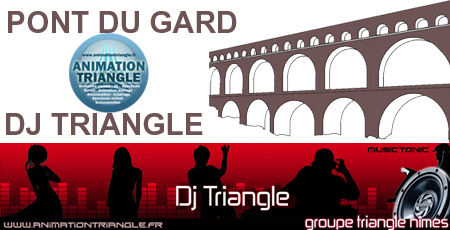 Animation DJ Triangle soirée entreprise à Pont du Gard Remoulins  
