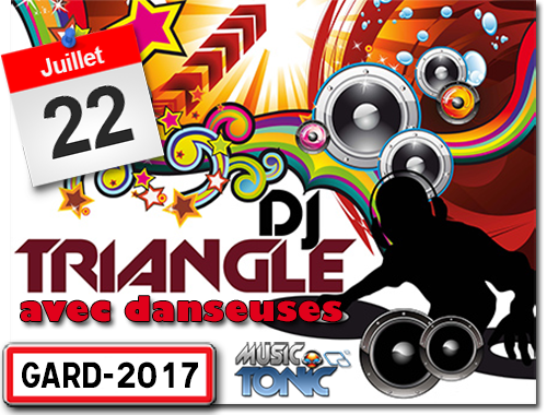 DJ Triangle avec danseuses animation fête votive dans le Gard
